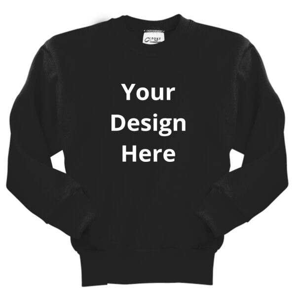 Your Design Here - Youth Core Fleece Crewneck Sweatshirt Thumbnail
