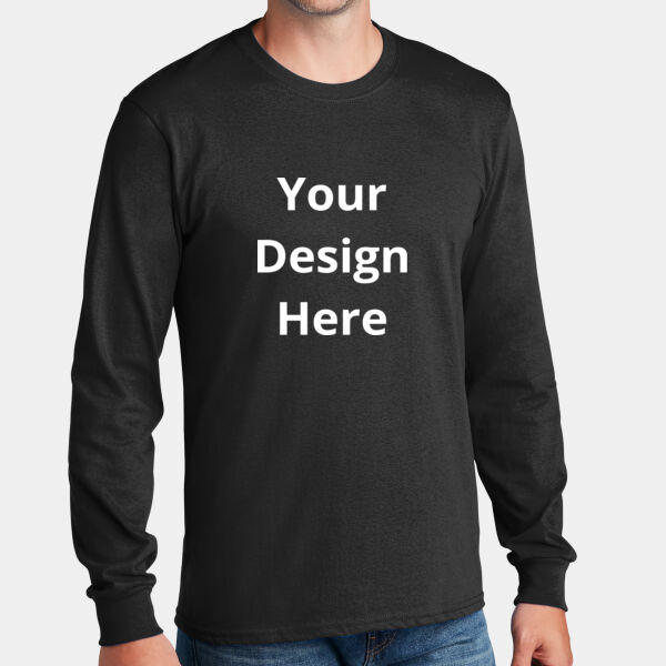 Your Design Here - Long Sleeve Core Cotton Tee Thumbnail