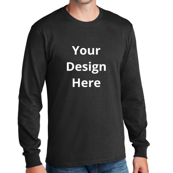 Your Design Here - Long Sleeve Core Cotton Tee Thumbnail