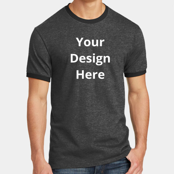 Your Design Here - Core Cotton Ringer Tee Thumbnail