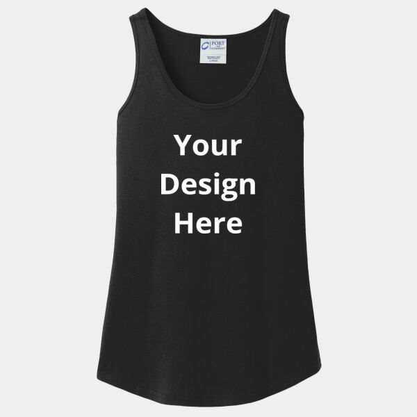 Your Design Here - Ladies Core Cotton Tank Top Thumbnail