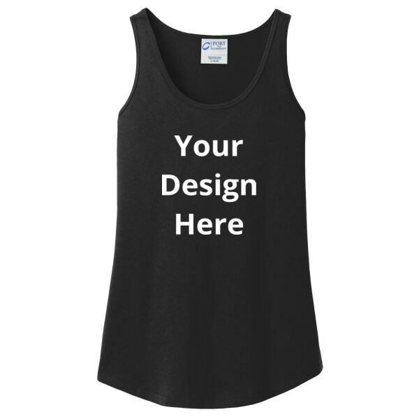 Your Design Here - Ladies Core Cotton Tank Top Thumbnail