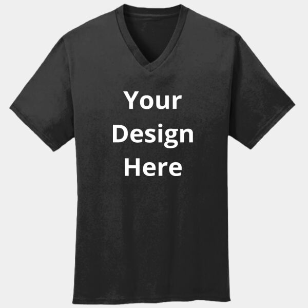 Your Design Here - Core Cotton V-Neck Tee Thumbnail