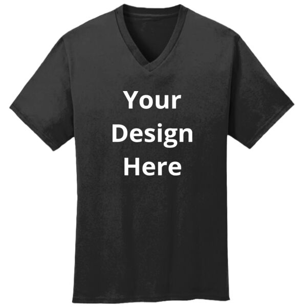 Your Design Here - Core Cotton V-Neck Tee Thumbnail