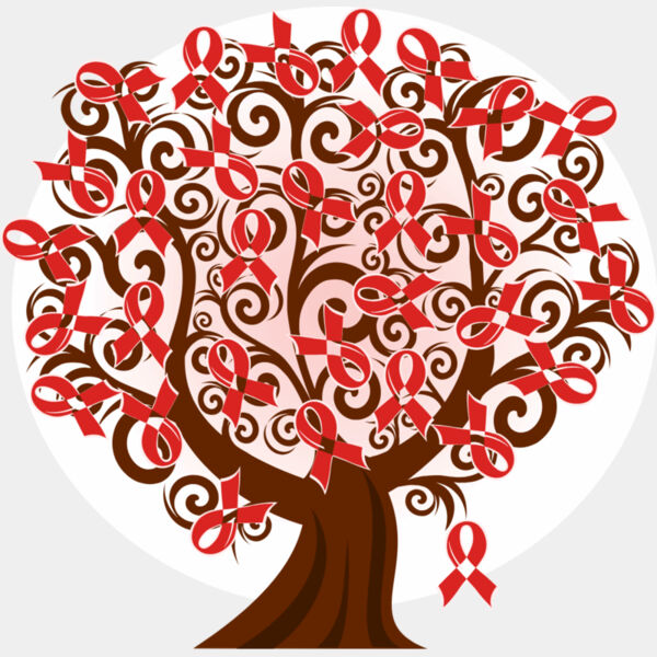HIV AIDS Red Ribbon Tree Thumbnail