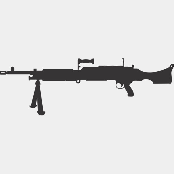 Machine Gun Silhouette 3 Thumbnail