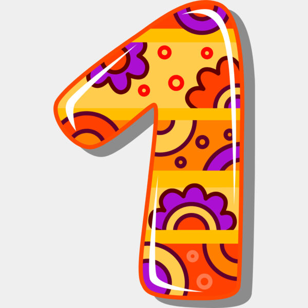 One Birthday Groovy Number 1 Thumbnail