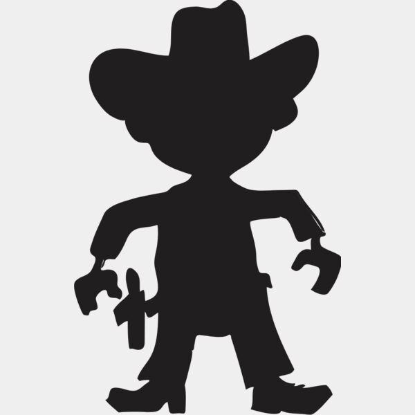 Cartoon Cowboy Silhouette 7 Thumbnail