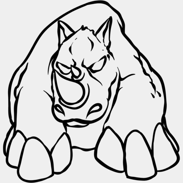 Rhino White Mascot 1 Thumbnail