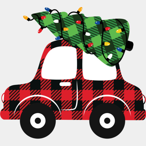 Christmas Tree Car Plaid 1 Thumbnail