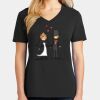 Ladies Core Cotton V-Neck Tee Thumbnail