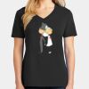 Ladies Core Cotton V-Neck Tee Thumbnail